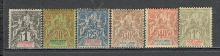 Senegambia si Niger.1903 Alegorie 6 buc. MS.843