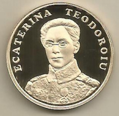 ROMANIA 50 BANI 2017 - PROOF - ECATERINA TEODOROIU foto