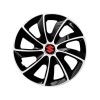 Set 4 Capace Roti potrivite jantelor de 15 inch, pentru Suzuki, model Stig Extra Black &amp; White, Autohelix MSA