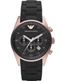 Cumpara ieftin Ceas Barbatesc Emporio Armani Sportivo AR5905, Quartz, 43mm, Inox, Silicon, Cronograf, Rezistent la Apa