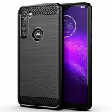 Husa TPU OEM Carbon pentru Motorola Moto G8 Power Lite, Neagra