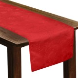 Runner Decorativ Craciun Rosu Fulgi Glitter pentru Masă, CMCLASS