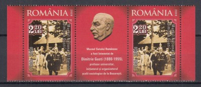 ROMANIA 2006 LP 1721 MUZEUL NATIONAL AL SATULUI GUSTI SERIE+SERIE CU VINIETA MNH foto