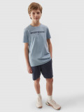 Șort de trening pentru băieți - gri mediu, 4F Sportswear
