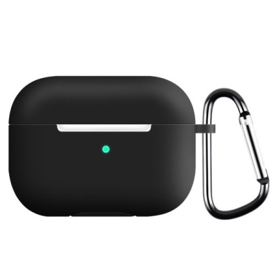 Husa pentru Apple AirPods Pro 1 / 2 - Techsuit Silicone Case - Black foto