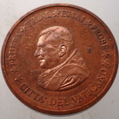 1.238 VATICAN PAPA IOAN PAUL II MODEL 2 EUROCENTS 2006 SPECIMEN ESSAI PROBE