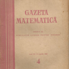 România, Gazeta Matematică, seria B, nr. 4/1964