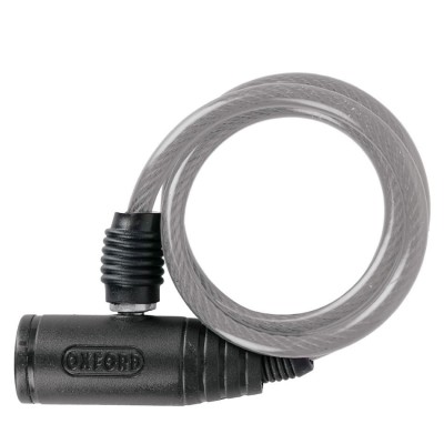 Cablu antifurt Oxford Bumper, 600mm x 6mm, transparent foto