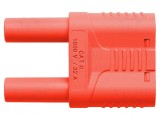 Punte Stacabilă 4mm 32A Roșie cu Izolație