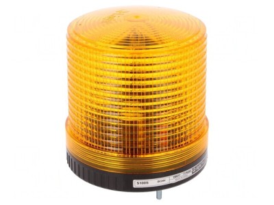 Semnalizator luminos flash ambră 24VDC IP44 foto