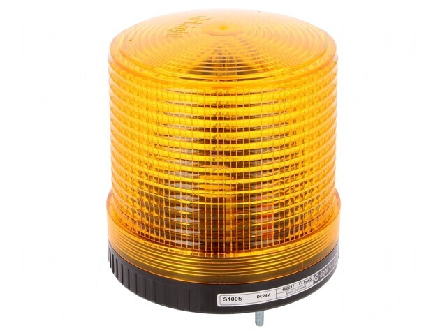 Semnalizator luminos flash ambră 24VDC IP44