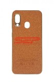 Toc TPU Leather Denim Samsung Galaxy A70 Gold