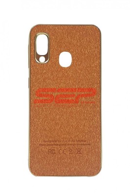 Toc TPU Leather Denim Samsung Galaxy A20e Gold foto