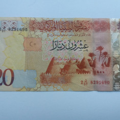 Libia Libya 20 Dinars ND