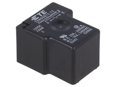Releu electromagnetic SPDT 12VDC 20A T9A PCB foto
