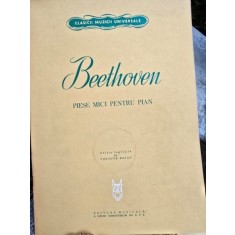 Partitura, Piese mici pentru pian - Bethoven