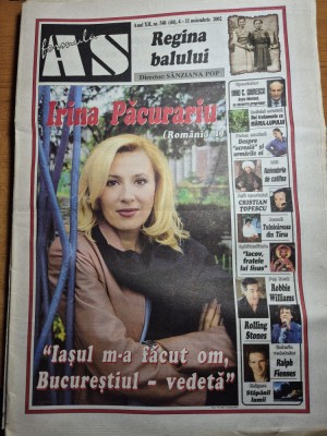 ziarul formula as 4 - 11 noiembrie 2002 - irina pacurariu , inteviu dan teodorescu formatia taxi ,dan puric , cristian topescu foto