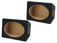 Boxe auto MDF 6x9 negre set 2 bucăți