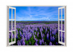 Autocolant decorativ, Fereastra, Natura si peisaje, Multicolor, 85 cm, 2986ST foto