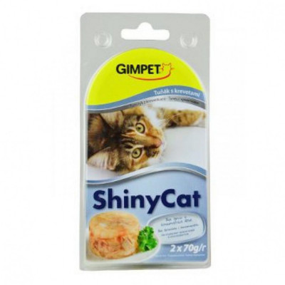 Gimpet ShinyCat ton și creveți 2 x 70 g foto