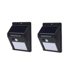 Set 2 lampi solare, FOXMAG24, 30 de LED, senzor de miscare, 0.55W