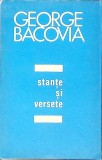 Stante si Versete - George Bacovia, Editura Minerva 1970, Carte Poezie, Limba Romana, 116 Pagini, Necartonata