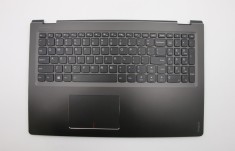 Carcasa superioara cu tastatura palmrest Laptop, Lenovo, Flex 4-1570 Type 80SB, 5CB0L45988, AM1JD000400, AM1JD000510, iluminata, layout US foto
