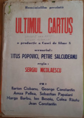 Ultimul cartus afis / poster cinema vintage original foto