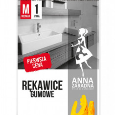 Manusi Din Cauciuc, Pentru Menaj, 2 Buc/set, Culoare Galben, Fixi - Marime M