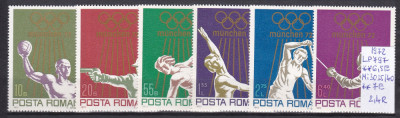 1972 Olimpiada de la Munchen, LP797, MNH foto