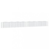 Cumpara ieftin Strat inaltat cu gabion arcuit, 800x50x100 cm, fier galvanizat