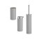 Set accesorii de baie, 3 piese, Plastic, Gri