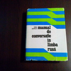 MANUAL DE CONVERSATIE IN LIMBA RUSA - Sima Borlea - EUGEN TARU (ilustratii) 1976