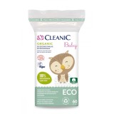 Dischete din bumbac, Cleanic Baby Eco, 60 buc