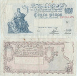 1953 , 5 pesos ( P-264a.2 ) - Argentina