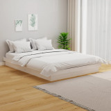 Cadru de pat, alb, 120x200 cm, lemn masiv de pin GartenMobel Dekor, vidaXL