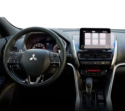 Folie Protectie Navigatie Mitsubishi Eclipse Cross 2021+, Duragon, protectie Display Navigatie, silicon Transparent, Anti-zgarieturi, kit instalare foto