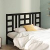 VidaXL Tăblie de pat, negru, 166x4x100 cm, lemn masiv de pin 817854