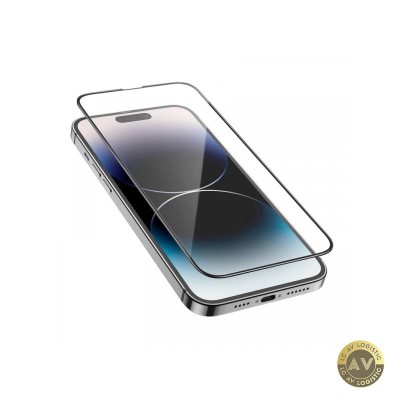 Folie de protectie Ecran HOCO G16 pentru Apple iPhone 14 Pro Max Sticla Securizata Full Glue 5D Neagra foto
