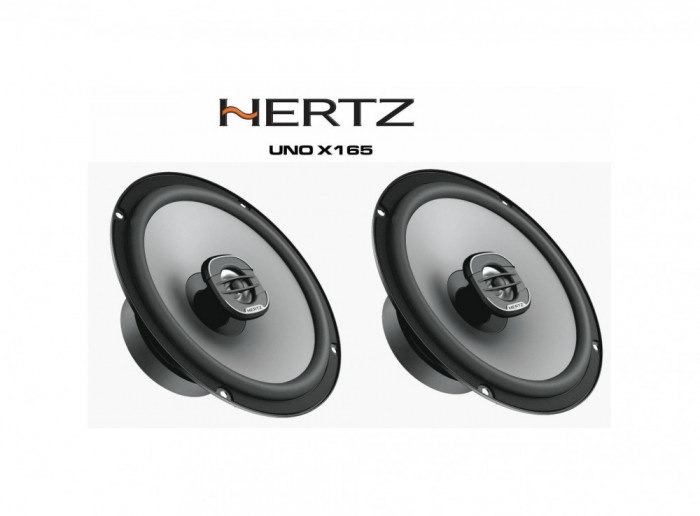 Boxe auto HERTZ UNO X165, SET COAXIAL 2 CAI 165mm Automotive TrustedCars