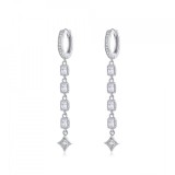 Cercei din argint -LONG STAR- ARG87A, Argintboutique