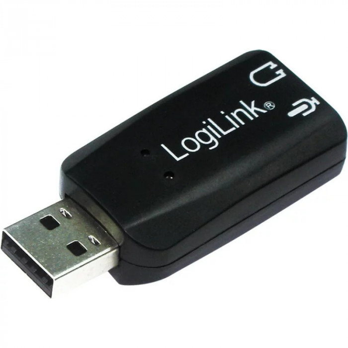 Placa De Sunet Logilink Extern 5.1 Interfata Usb 2.0 Conectori 3.5 Mm Jack Ua0053