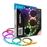 Banda LED 24W RGB 380lm IP20 10m cu telecomanda, LEDST-LS24W10MRGBR-MDE, Oem
