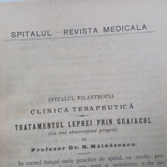 REVISTA MEDICALA,,SPITALUL" PE ANUL 1916.X2