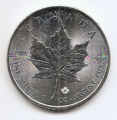 Canada 5 Dollars 2016 - Elizabeth II, Argint 31.11g/999, Aoc1 KM-625 UNC !!! foto