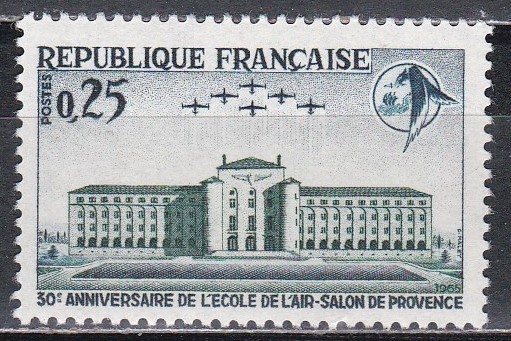 Franta 1965 - A 30-a aniversare a Academiei de Aviație din Salon, MNH
