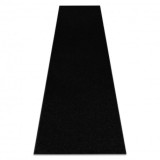 Traversa Trendy negru - netedă, uniformă, 140 cm