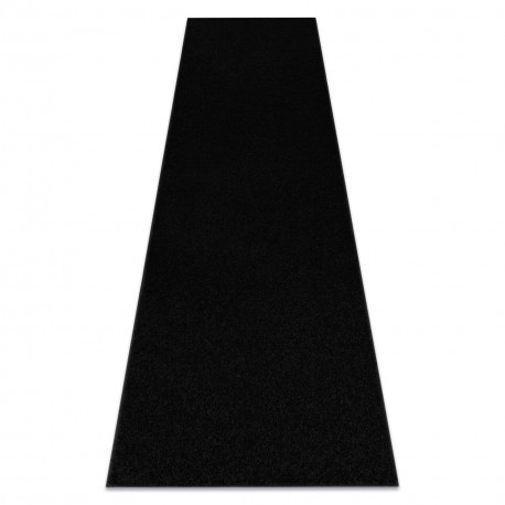 Traversa Trendy negru - netedă, uniformă, 140 cm