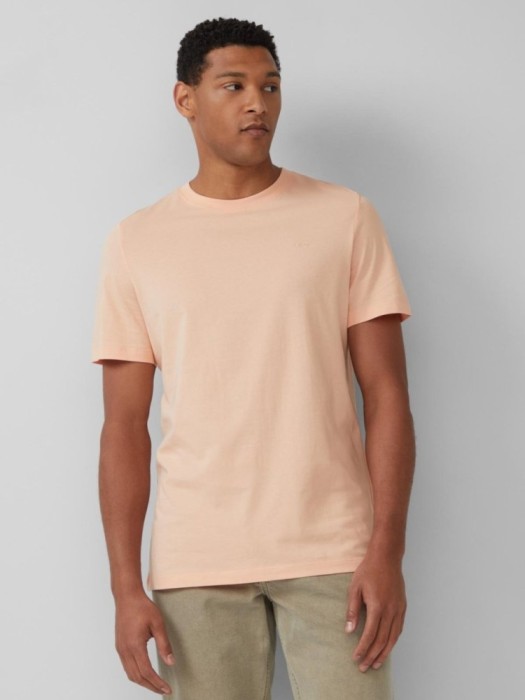 s.Oliver Tricou barbati din bumbac, Regular Fit, decolteu la baza gatului, Roz deschis, S