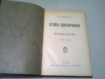 ISTORIA CONTIMPORANA A ROMANIEI (1866-1900)- TITU MAIORESCU foto